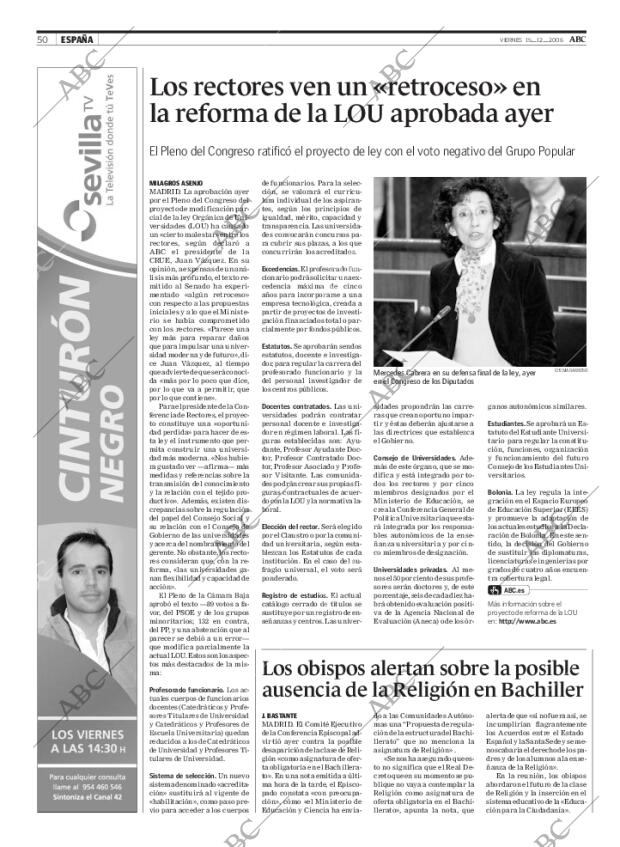 ABC SEVILLA 15-12-2006 página 50