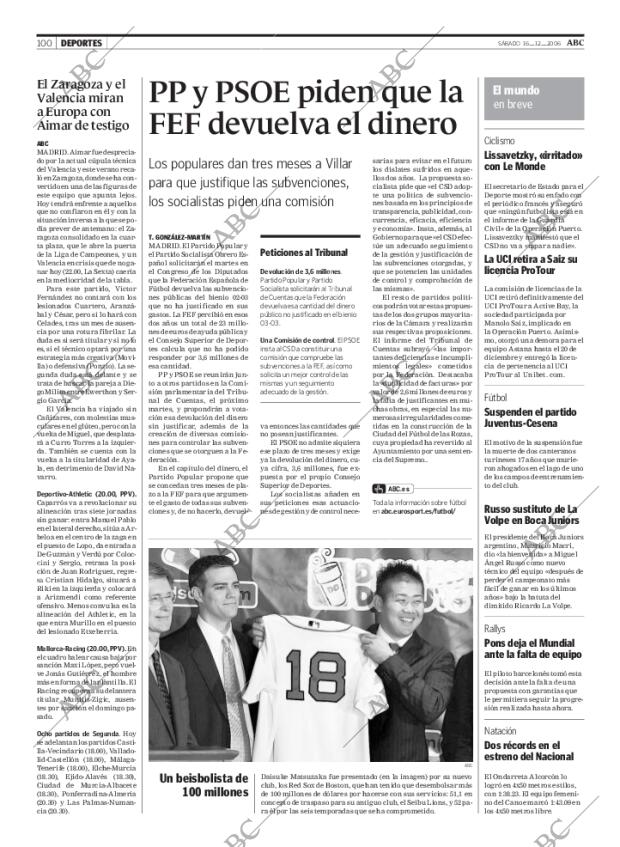 ABC MADRID 16-12-2006 página 116