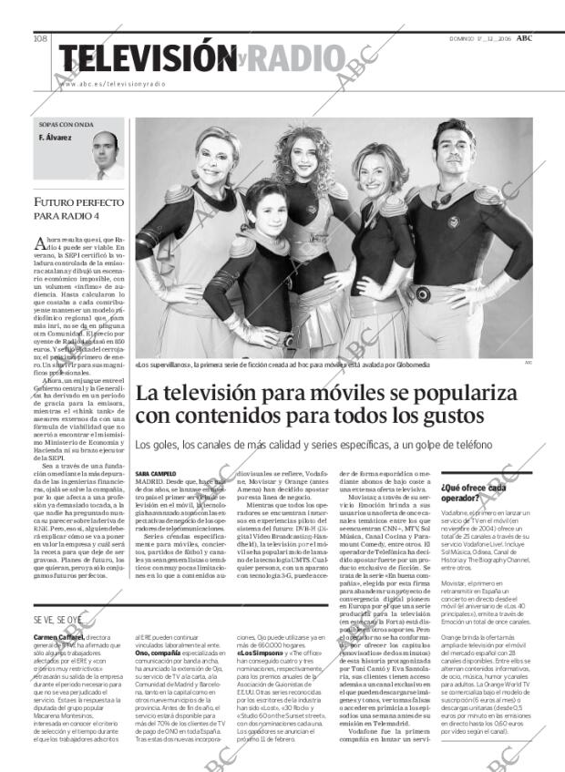 ABC MADRID 17-12-2006 página 108