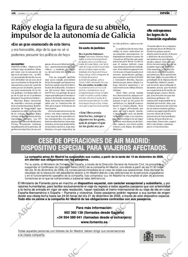 ABC MADRID 17-12-2006 página 17