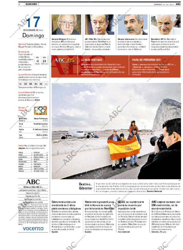 ABC MADRID 17-12-2006 página 2