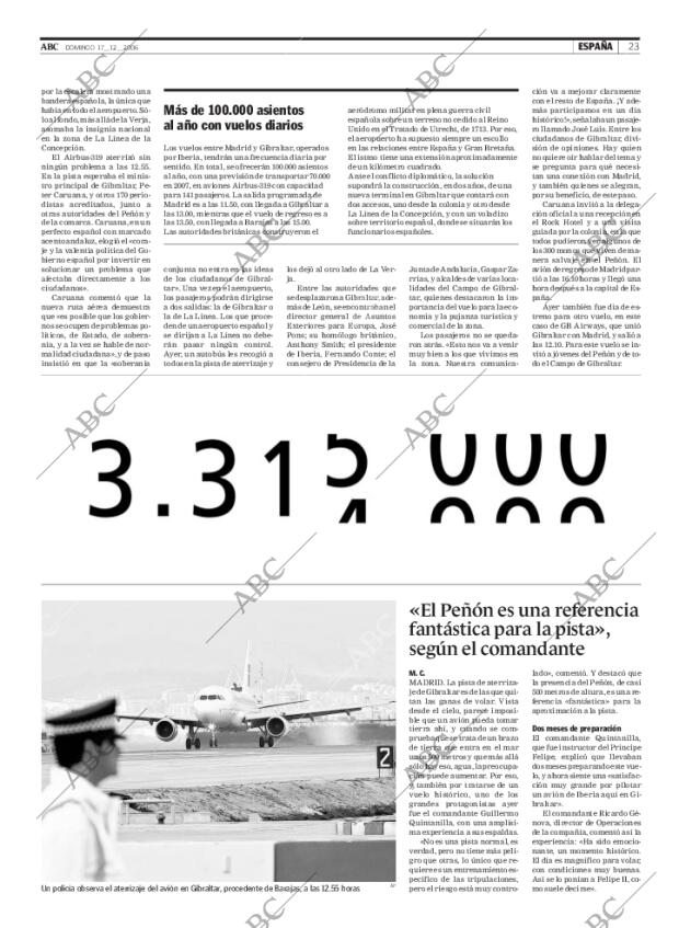 ABC MADRID 17-12-2006 página 23