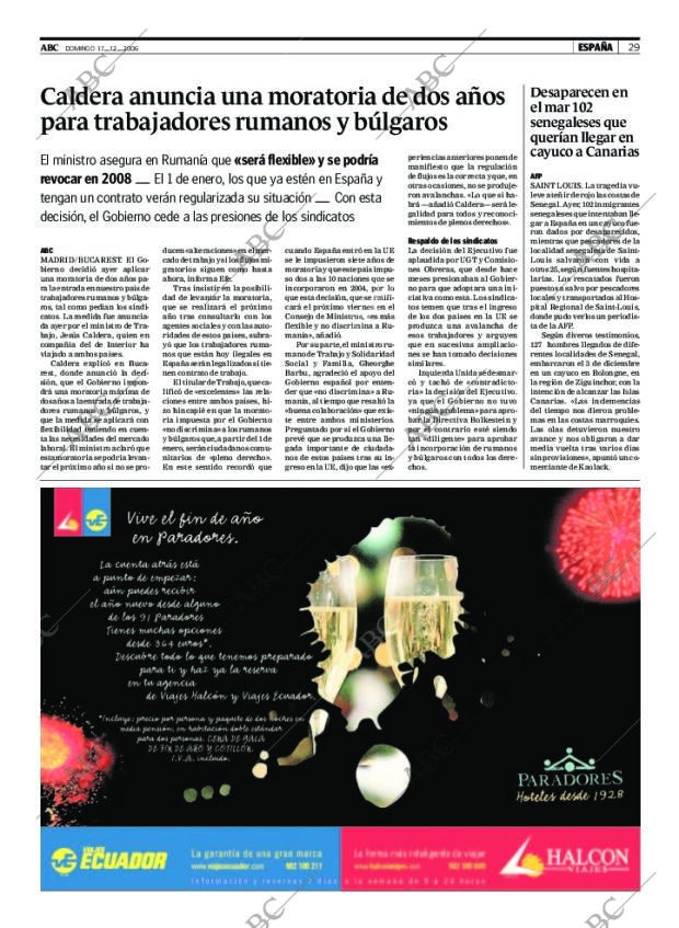 ABC MADRID 17-12-2006 página 29