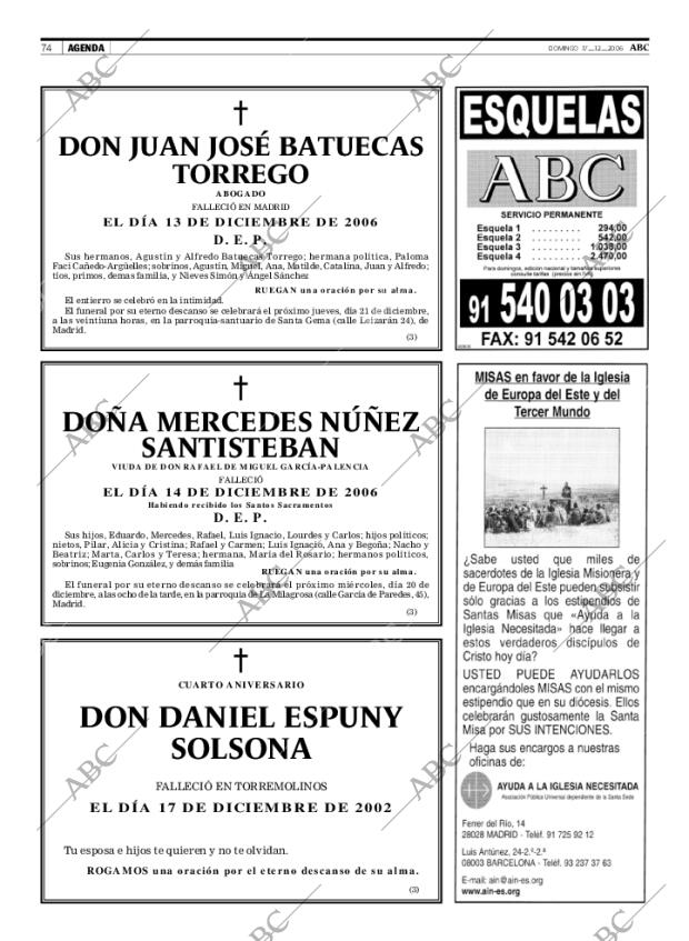 ABC MADRID 17-12-2006 página 74