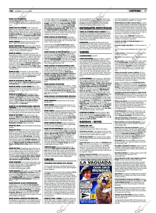 ABC MADRID 17-12-2006 página 87