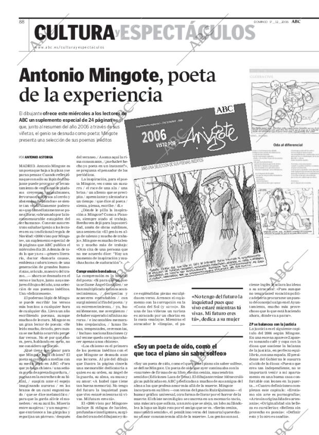 ABC MADRID 17-12-2006 página 88