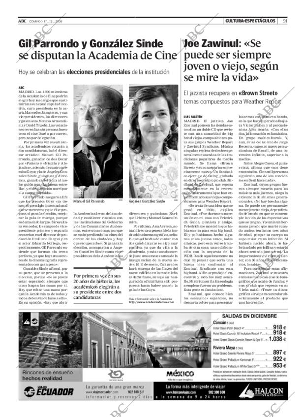 ABC MADRID 17-12-2006 página 91