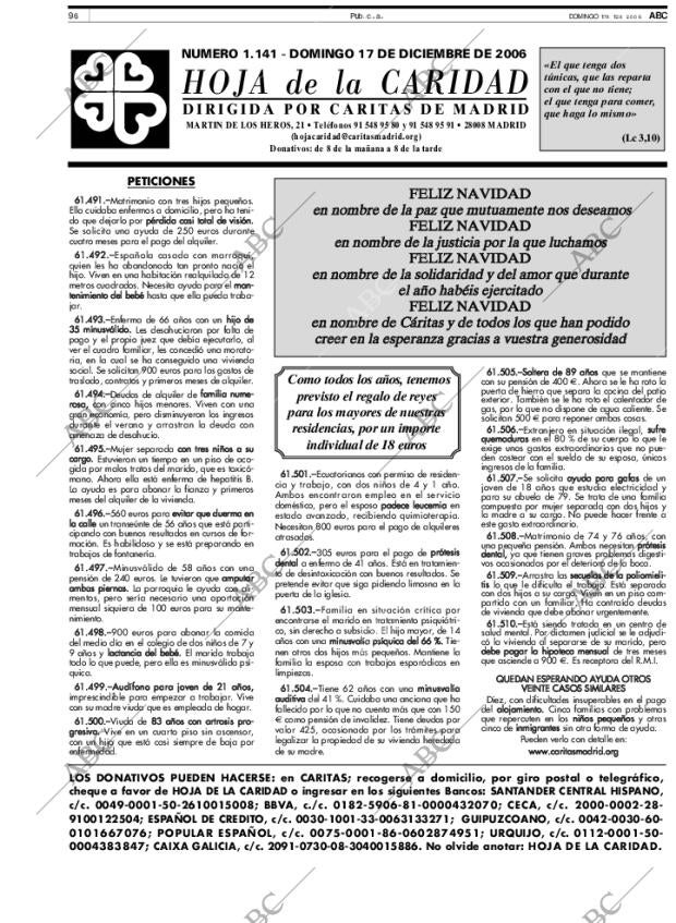 ABC MADRID 17-12-2006 página 96