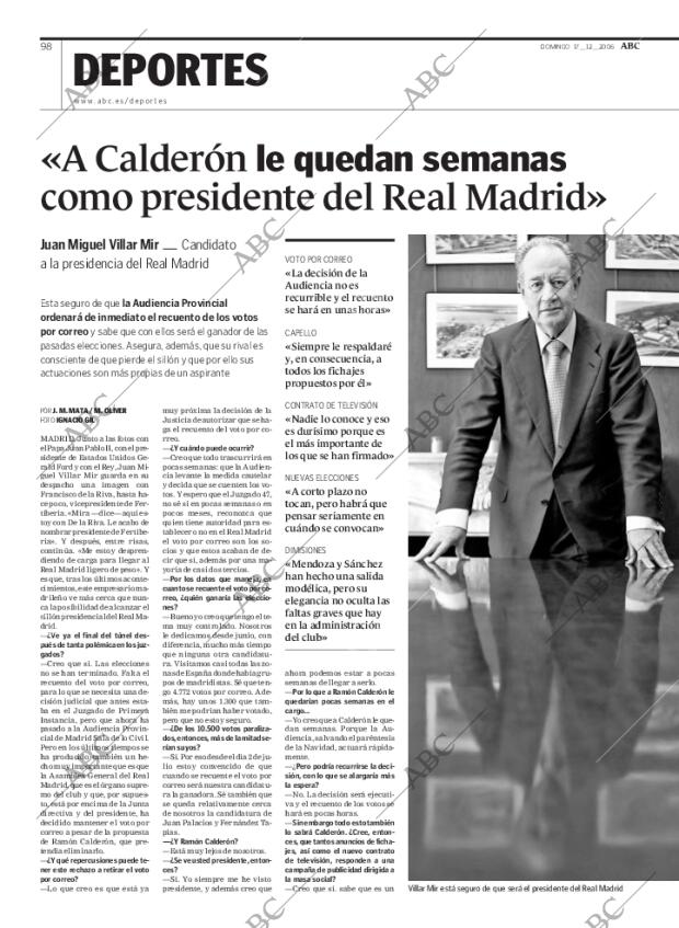ABC MADRID 17-12-2006 página 98