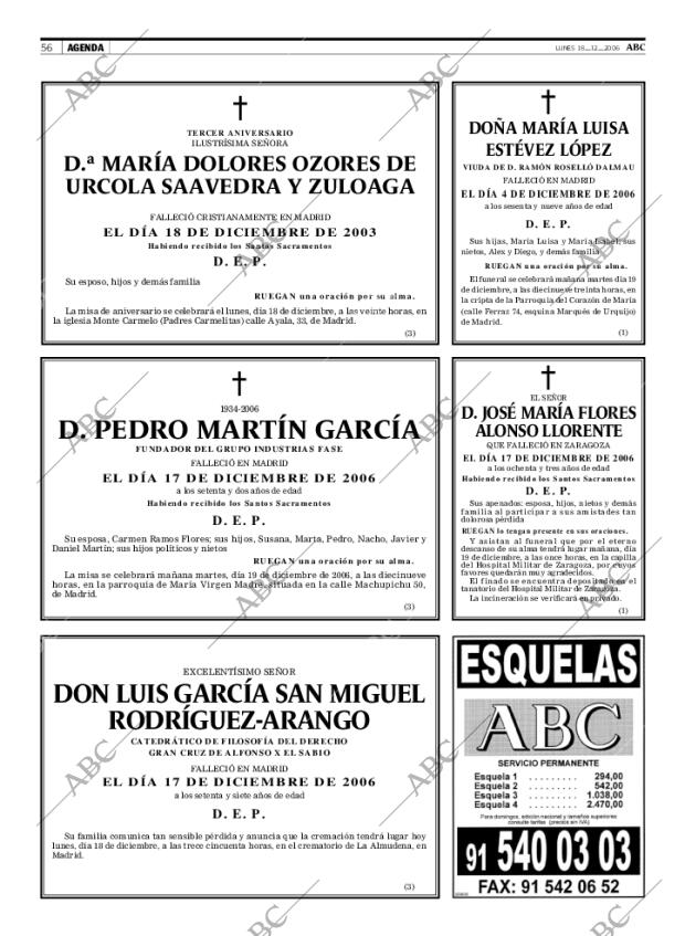 ABC MADRID 18-12-2006 página 56