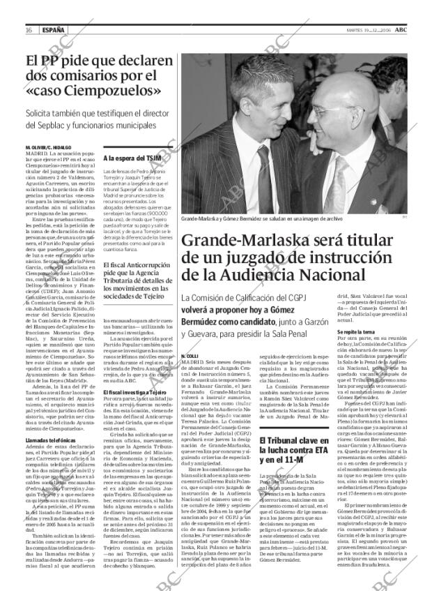 ABC MADRID 19-12-2006 página 16