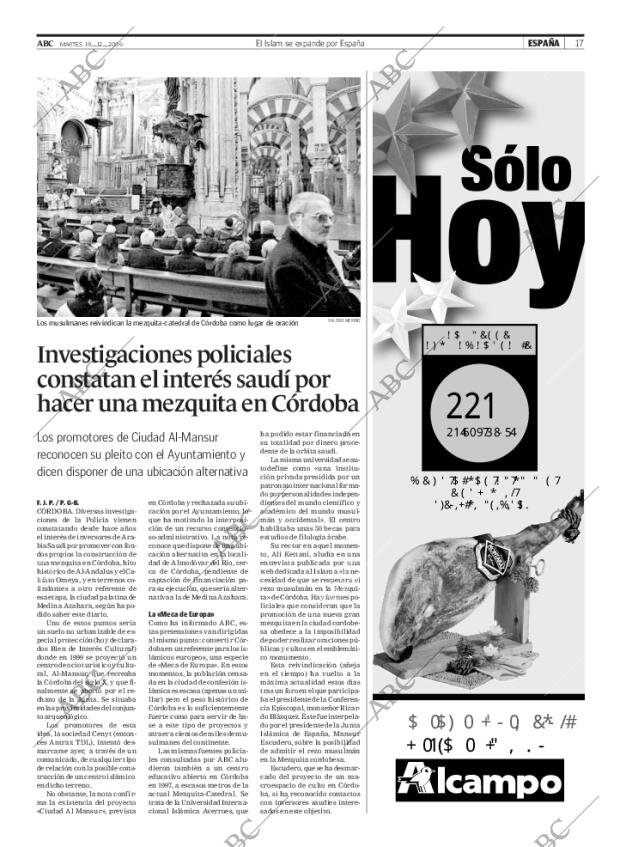 ABC MADRID 19-12-2006 página 17