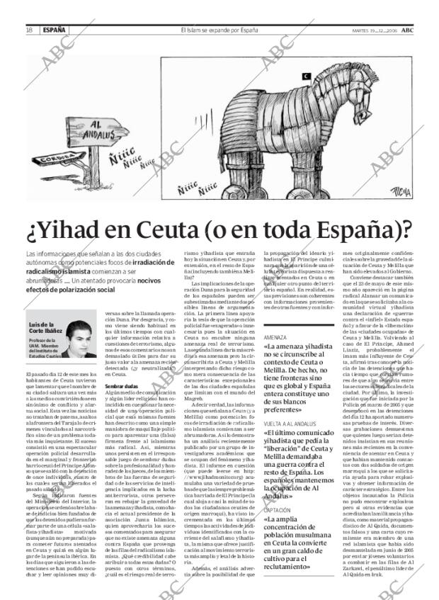 ABC MADRID 19-12-2006 página 18