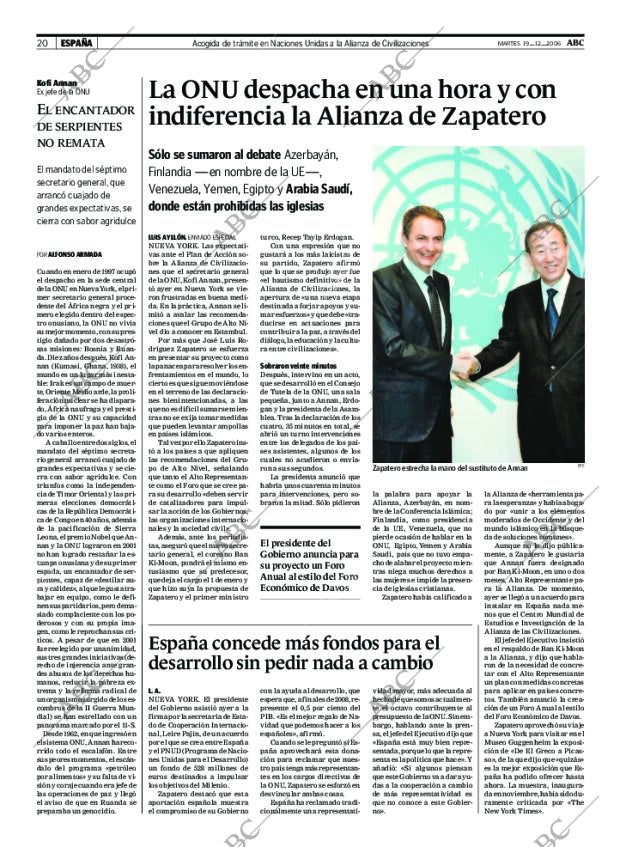 ABC MADRID 19-12-2006 página 20