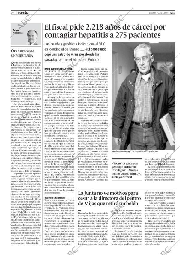 ABC MADRID 19-12-2006 página 28