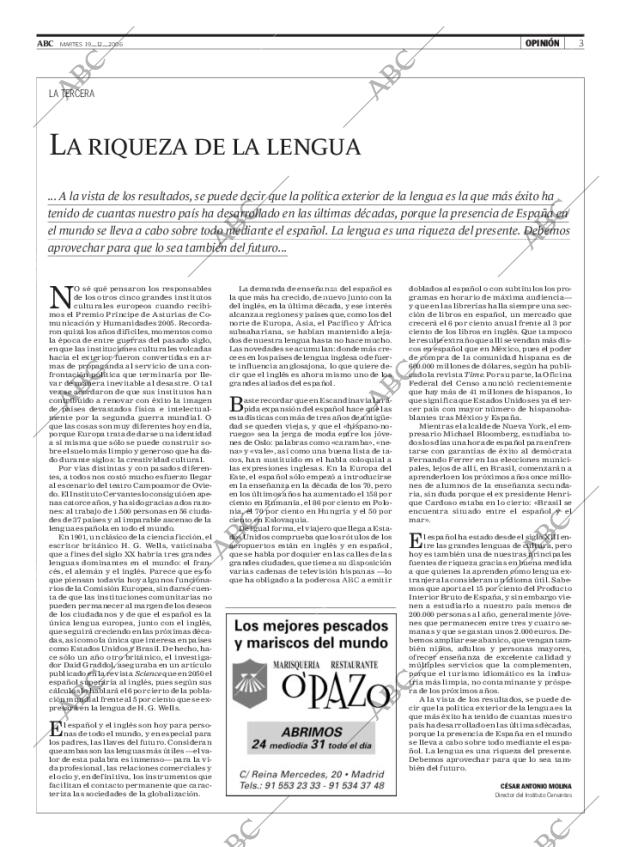 ABC MADRID 19-12-2006 página 3