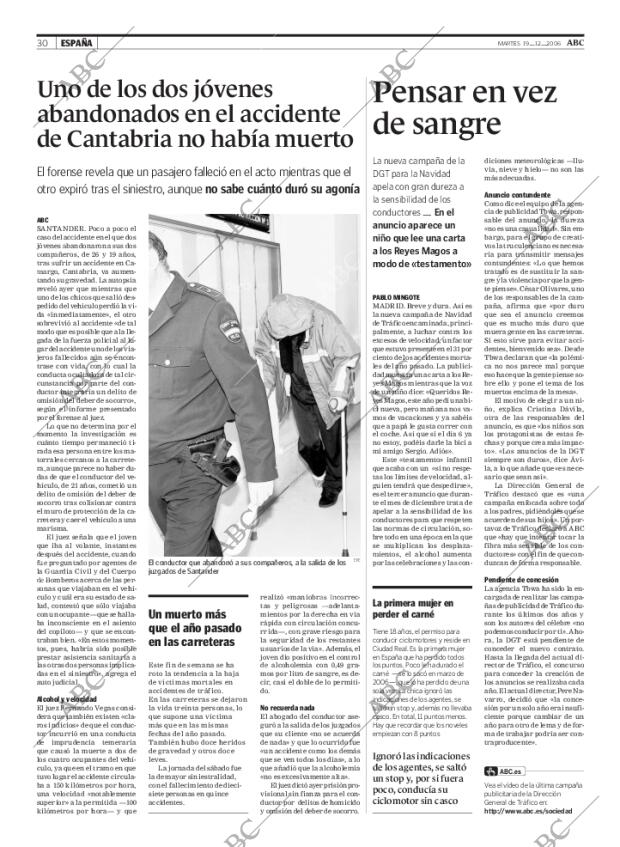 ABC MADRID 19-12-2006 página 30