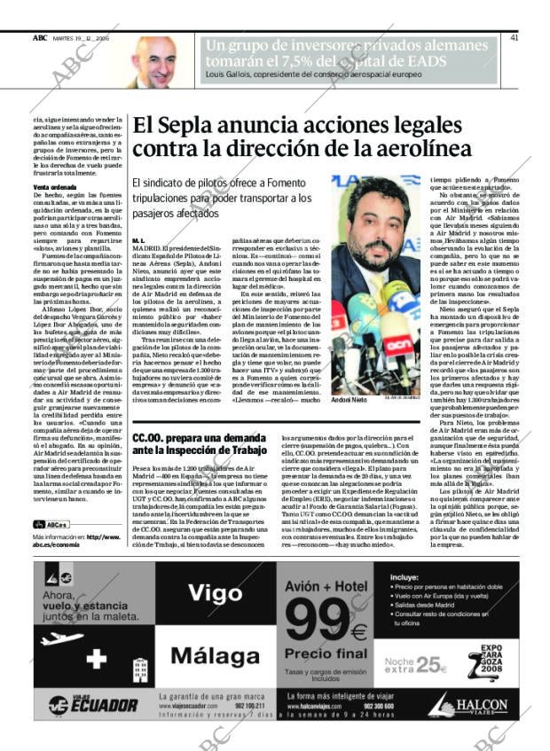 ABC MADRID 19-12-2006 página 41