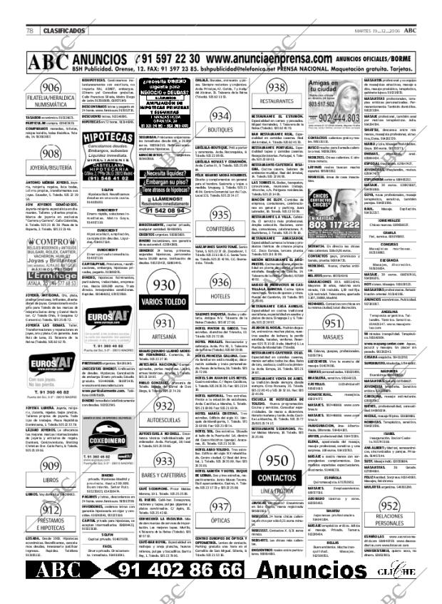 ABC MADRID 19-12-2006 página 78
