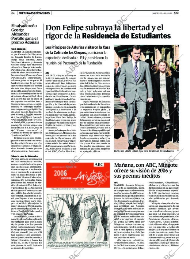 ABC MADRID 19-12-2006 página 84