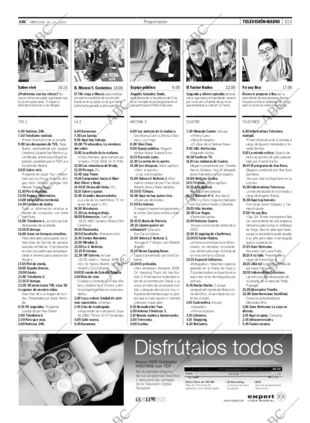 ABC MADRID 20-12-2006 página 103