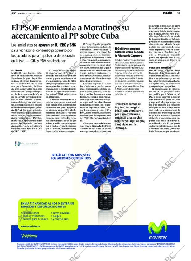 ABC MADRID 20-12-2006 página 19