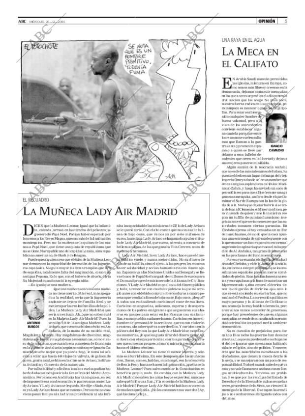 ABC MADRID 20-12-2006 página 5