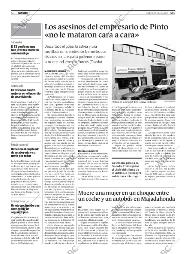 ABC MADRID 20-12-2006 página 50