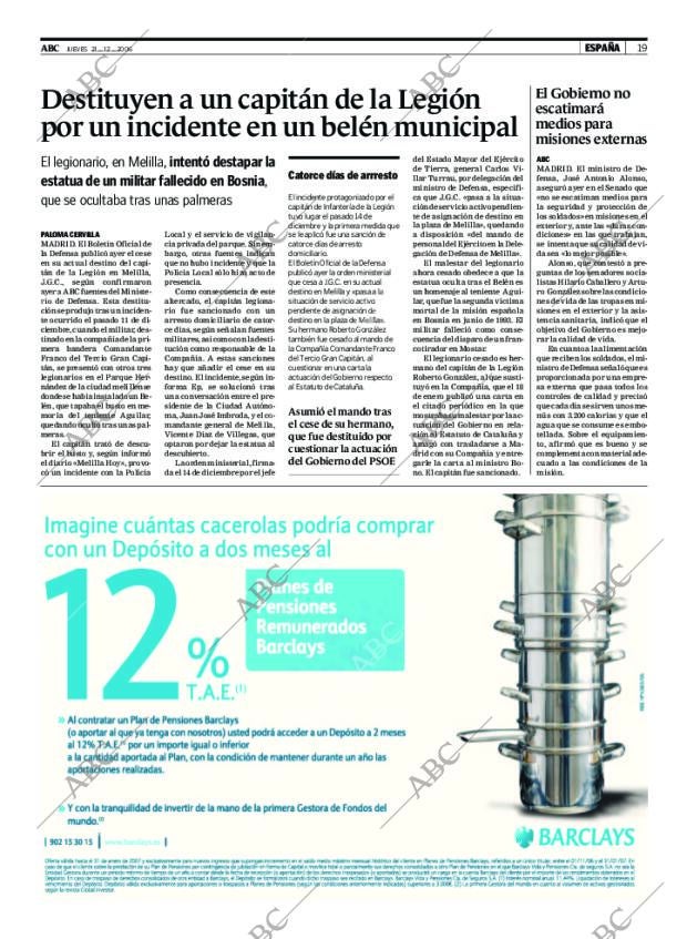 ABC MADRID 21-12-2006 página 19