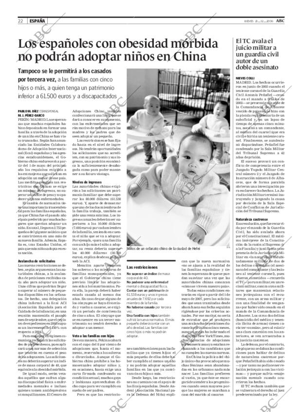 ABC MADRID 21-12-2006 página 22