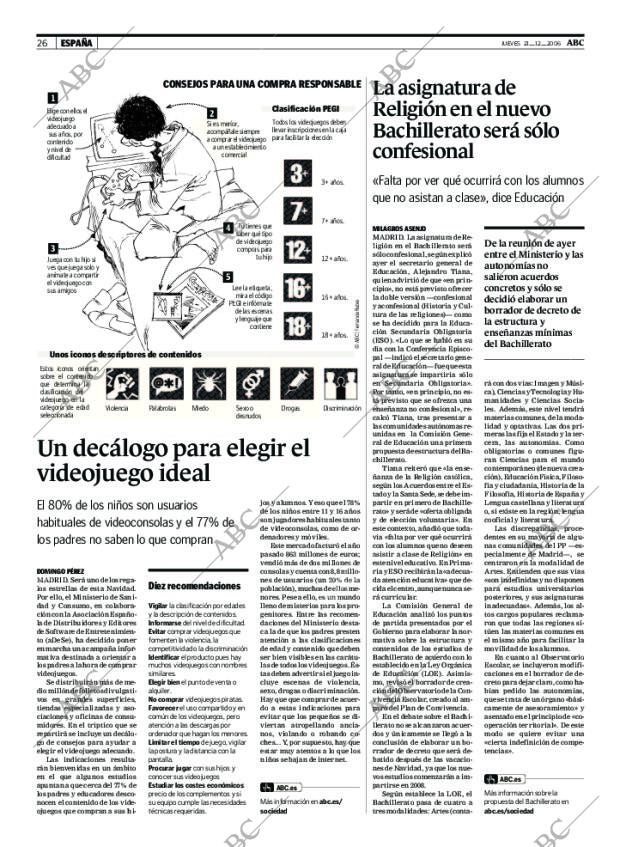 ABC MADRID 21-12-2006 página 26