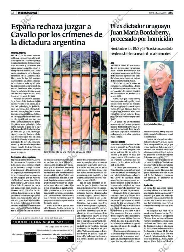 ABC MADRID 21-12-2006 página 38