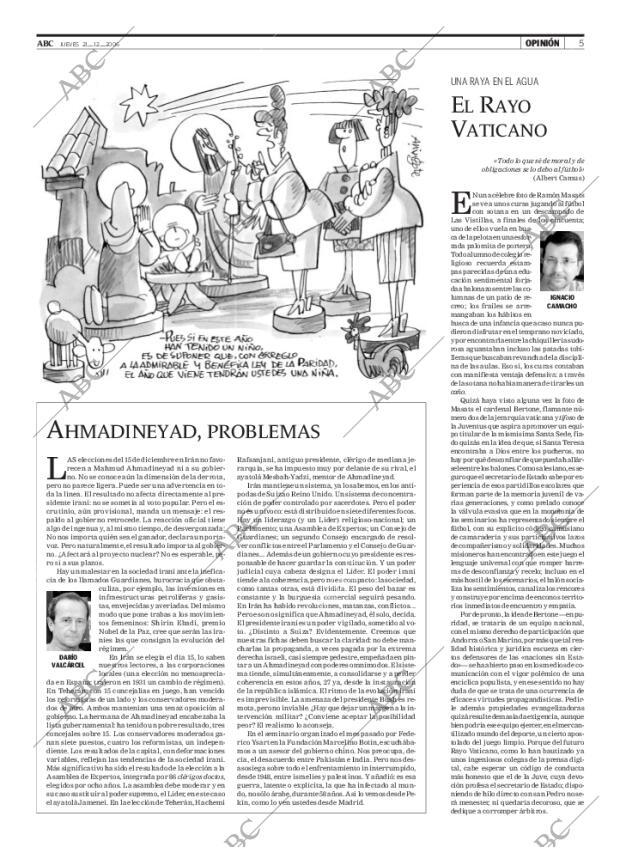 ABC MADRID 21-12-2006 página 5