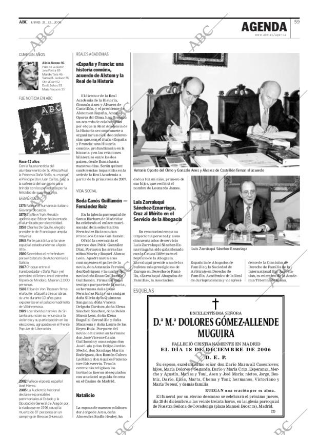 ABC MADRID 21-12-2006 página 59