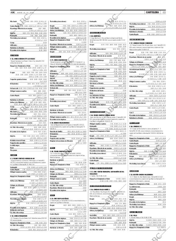 ABC MADRID 21-12-2006 página 65