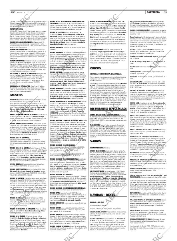 ABC MADRID 21-12-2006 página 69
