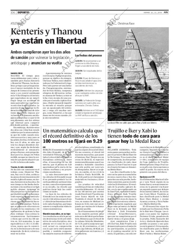 ABC MADRID 22-12-2006 página 106