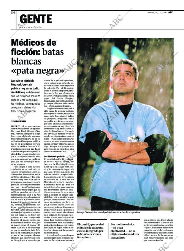 ABC MADRID 22-12-2006 página 108