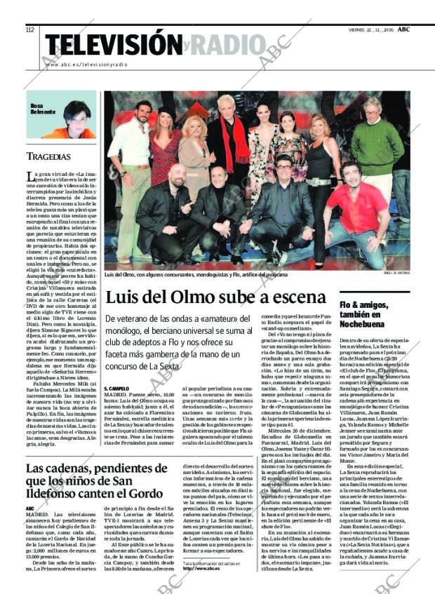 ABC MADRID 22-12-2006 página 112