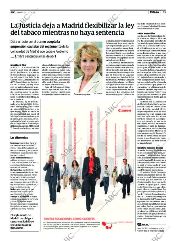 ABC MADRID 22-12-2006 página 25