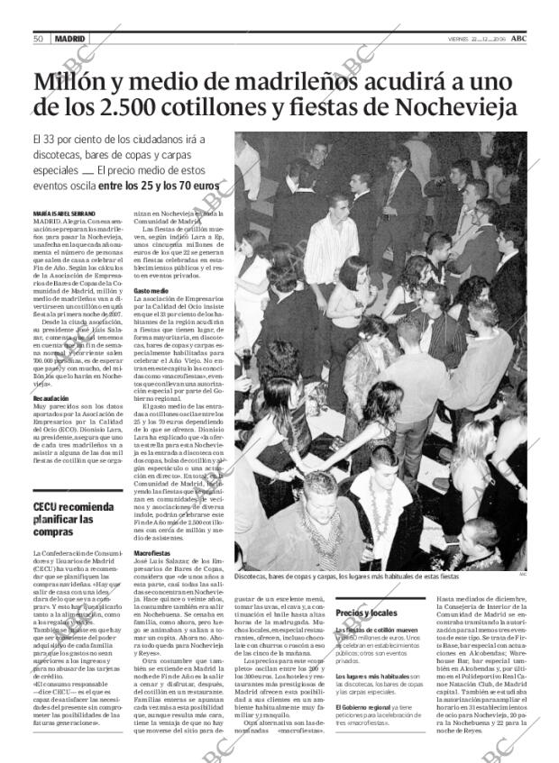 ABC MADRID 22-12-2006 página 50