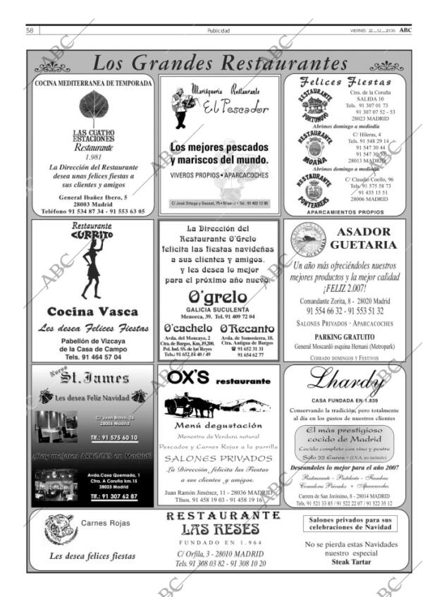 ABC MADRID 22-12-2006 página 58