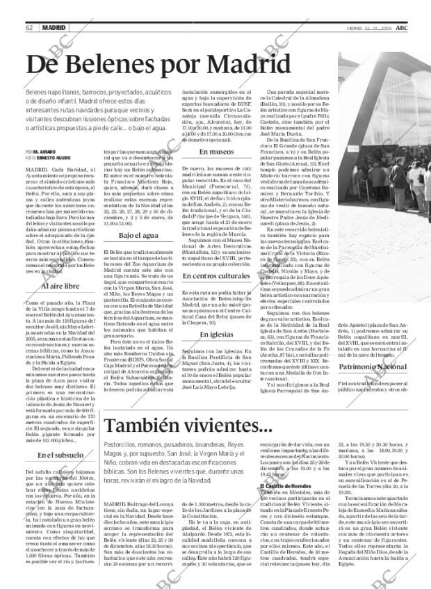 ABC MADRID 22-12-2006 página 62