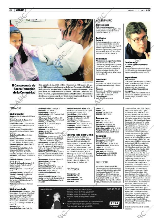 ABC MADRID 22-12-2006 página 64