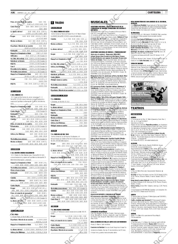 ABC MADRID 22-12-2006 página 77