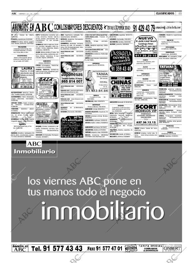 ABC MADRID 22-12-2006 página 85