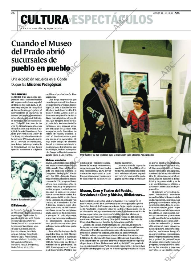 ABC MADRID 22-12-2006 página 86