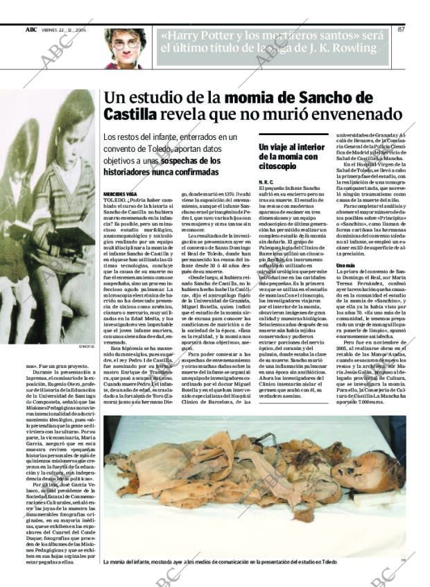 ABC MADRID 22-12-2006 página 87