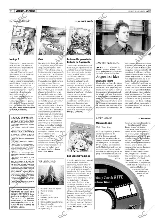 ABC MADRID 22-12-2006 página 96