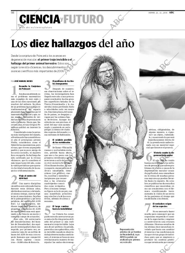 ABC MADRID 22-12-2006 página 98